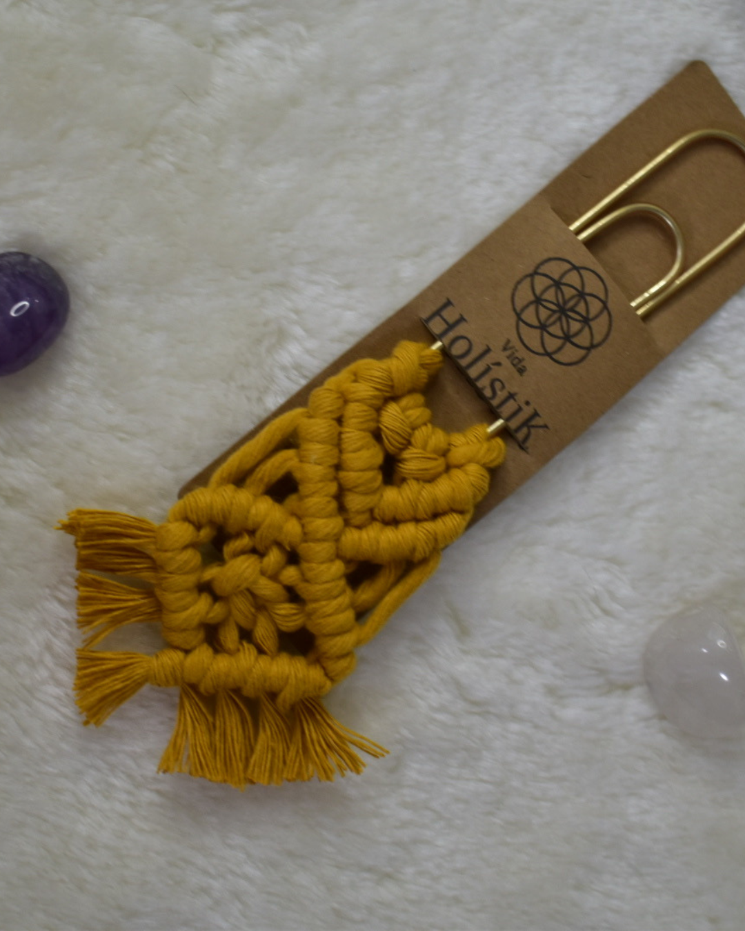 Bookmarks/ Marcadores de páginas en Macramé