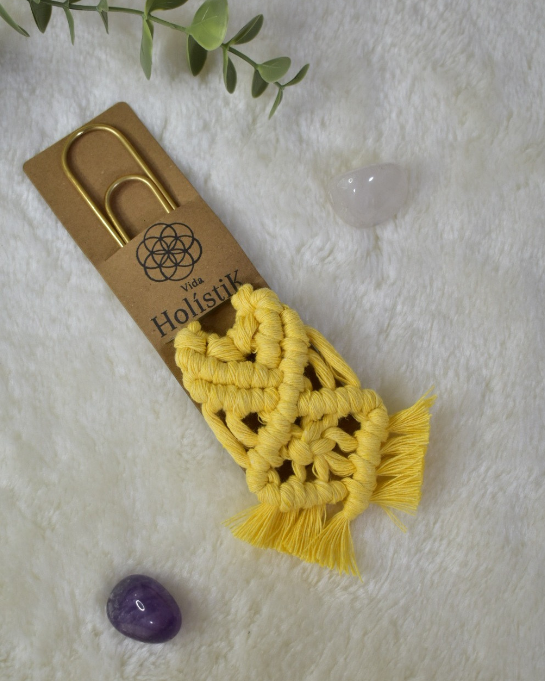 Bookmarks/ Marcadores de páginas en Macramé
