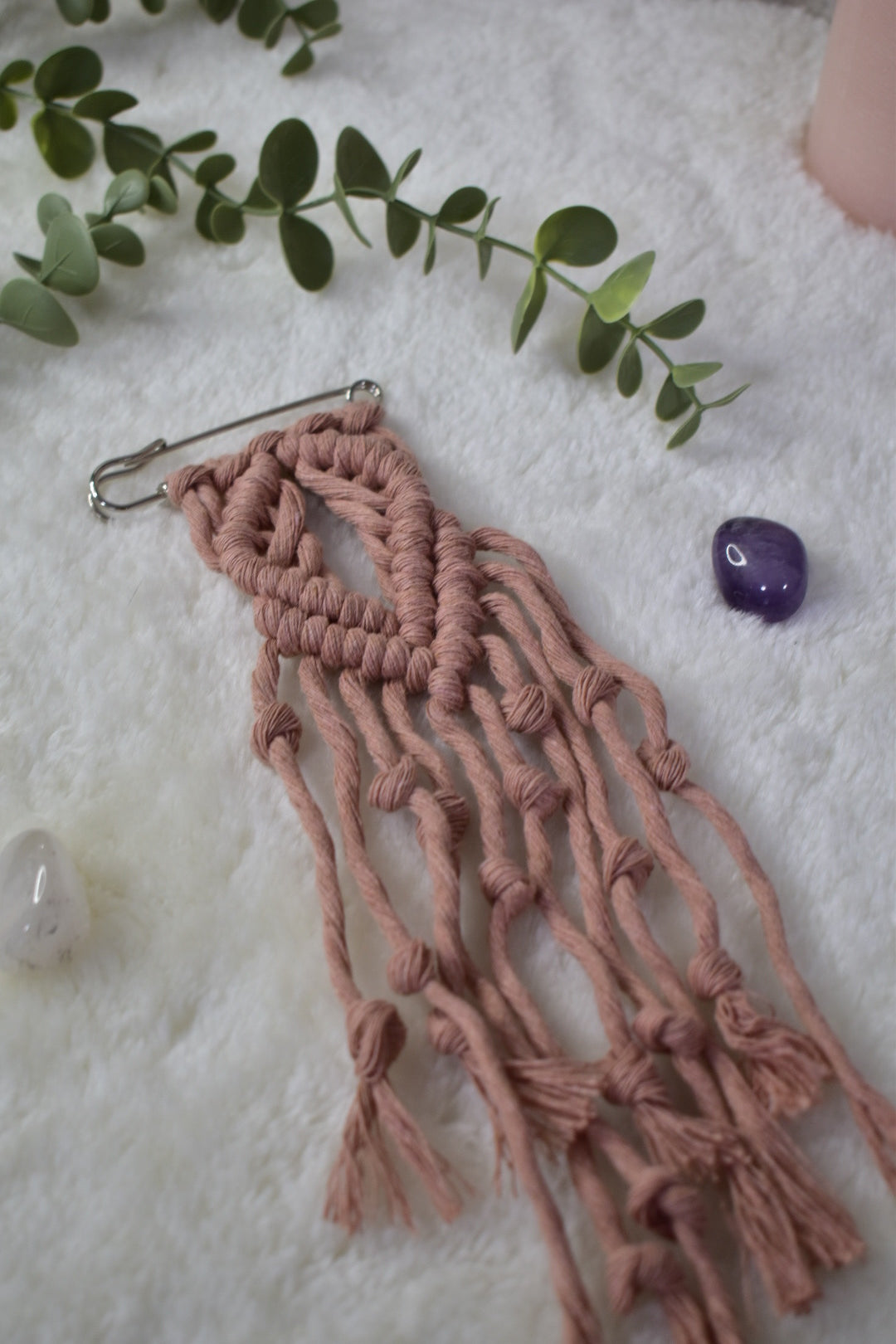 Broche Aurora – Imperdible en Macramé