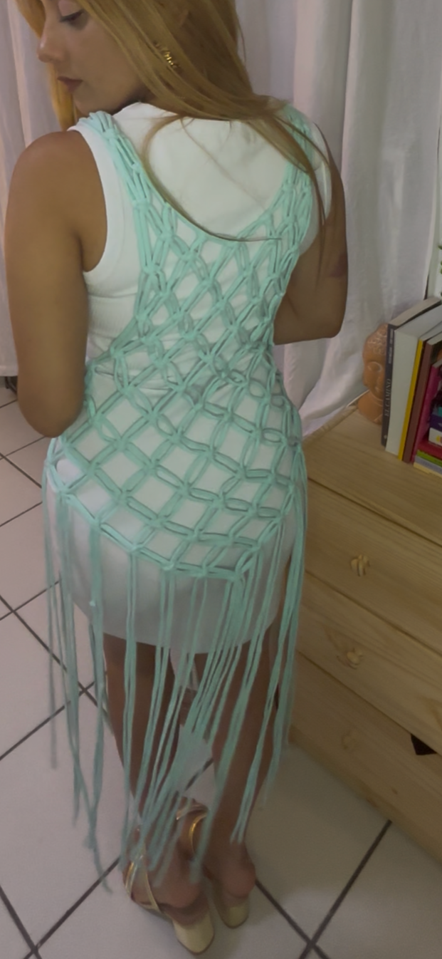 Cover-Up Exclusivo en Macramé – Hecho a Mano