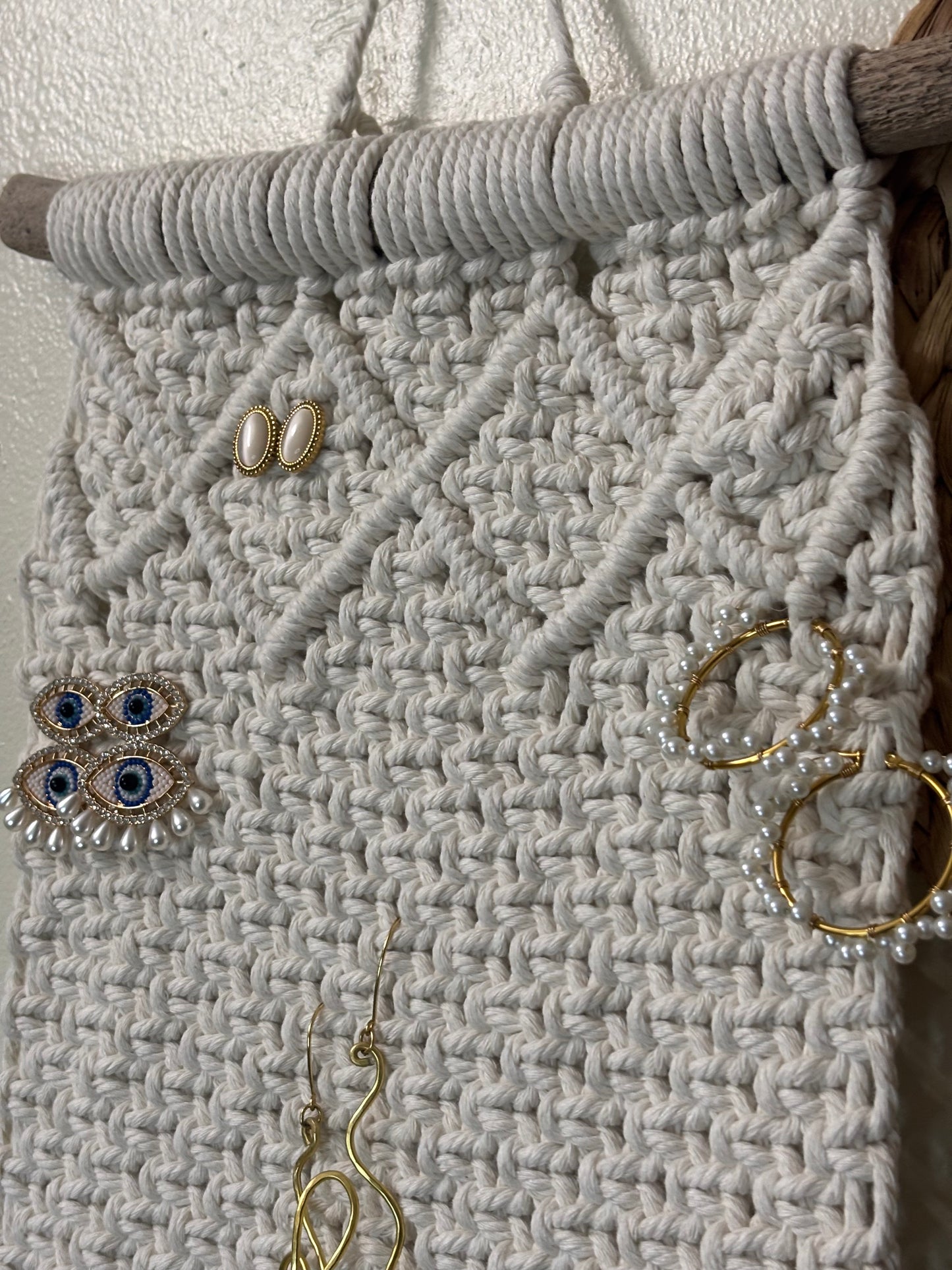 Organizador de Joyería en Macramé