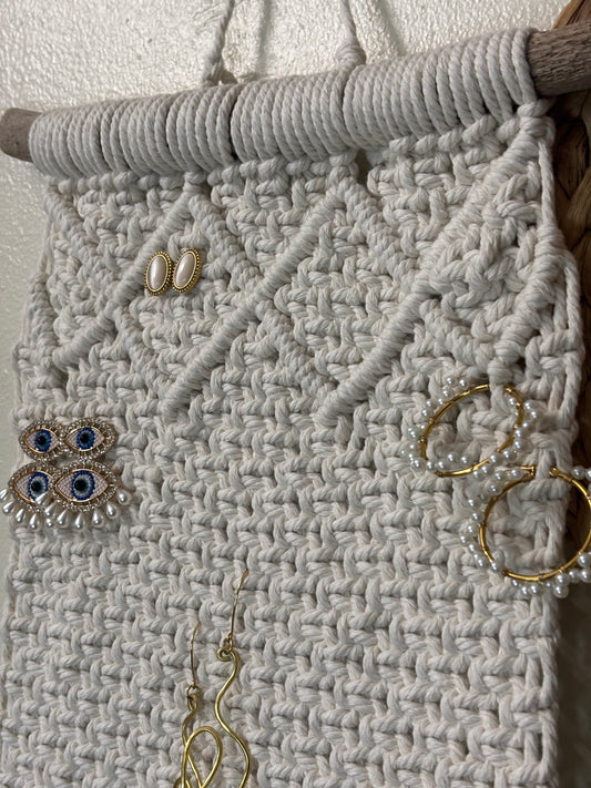 Organizador de Joyería en Macramé