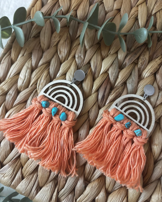 ✨ Crystal Sun — Melocotón & Turquesa