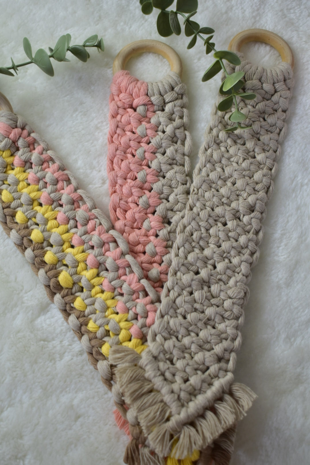 Organizador de Joyeria en macramé