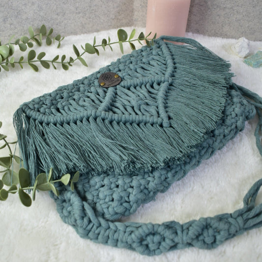 Cartera en Macrame "Esmeralda"