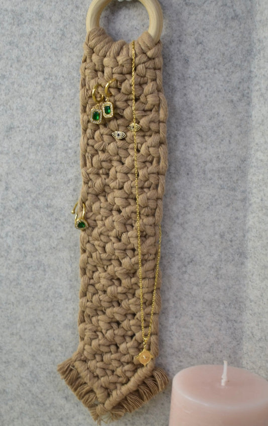 Organizador de Joyeria en macramé