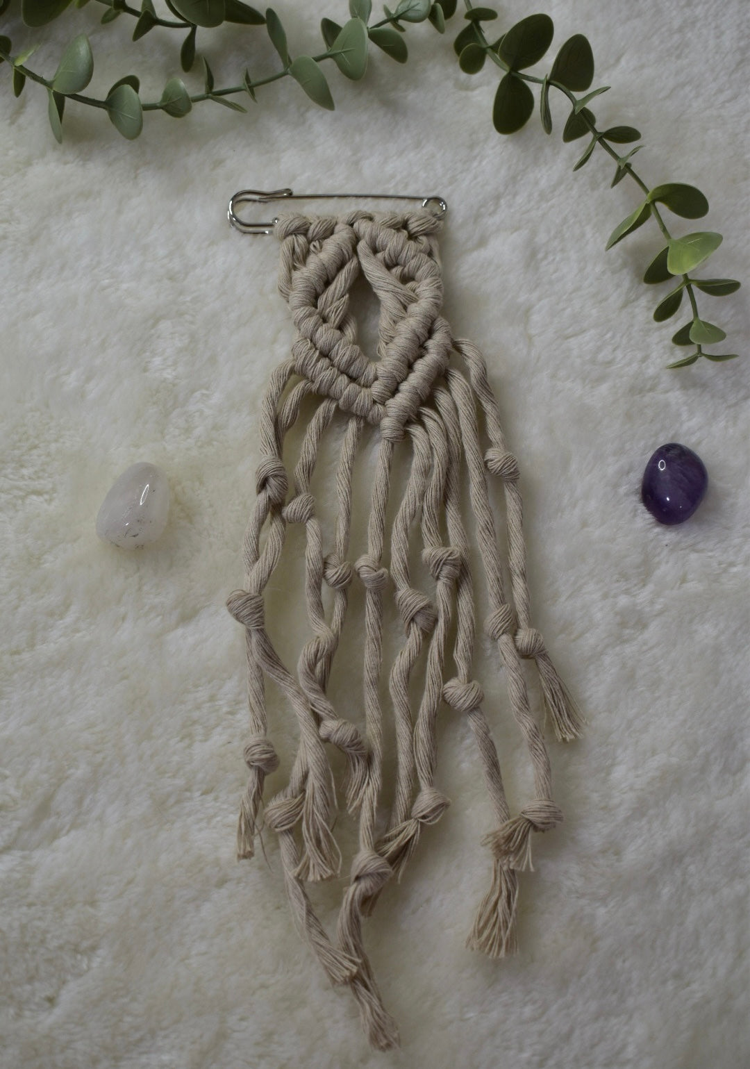 Broche Aurora – Imperdible en Macramé