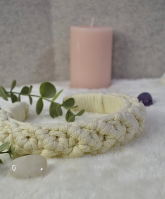Diademas en Macramé_Beige